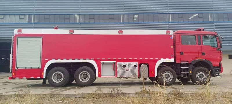 HOWO 25 Ton Water Tank Fire Truck high quality